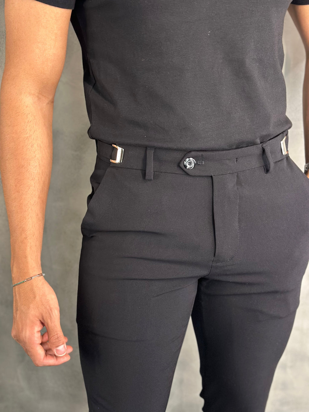 CALÇA ALF ATENAS AJUSTE FIVELA  PRETO