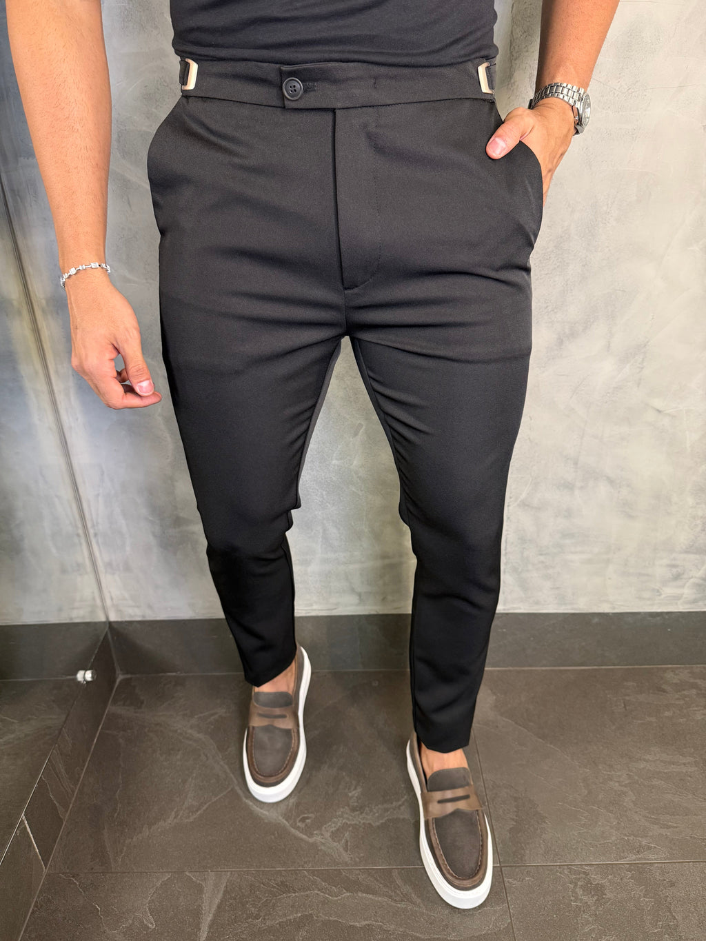 CALÇA ALF. VIENA AJUSTE CATRACA PRETO