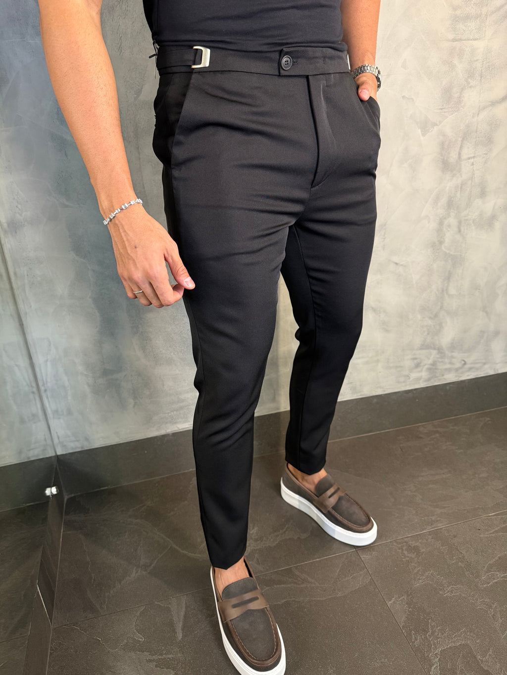 CALÇA ALF. VIENA AJUSTE CATRACA PRETO