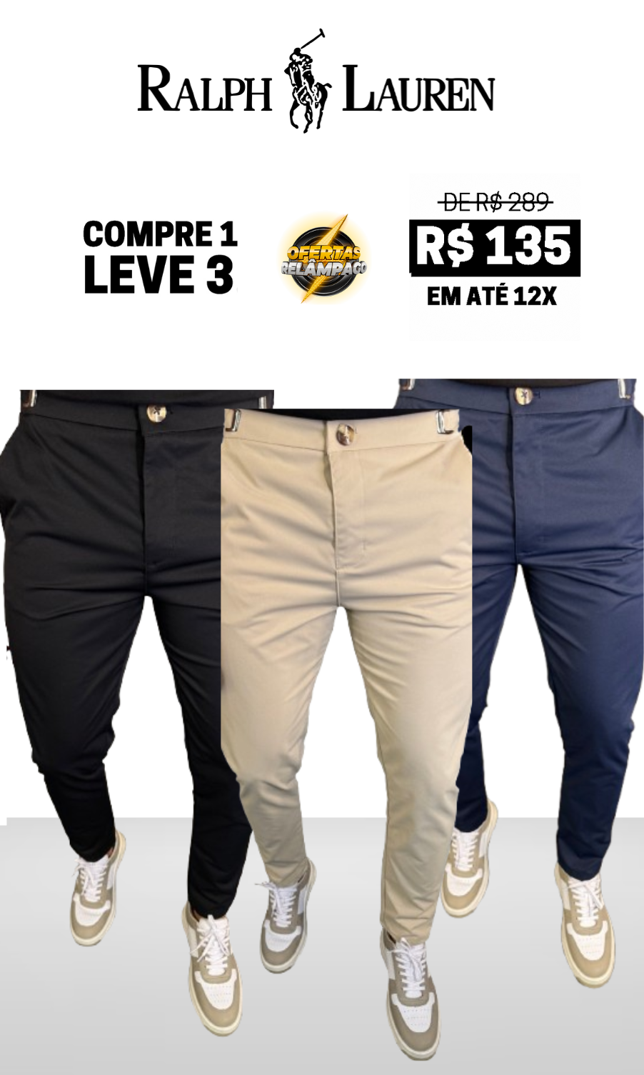 Calça Alfaiataria Mônaco Ajuste Catraca - Compre 1 Leve 3 